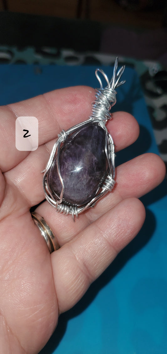 Dream amethyst natural short necklace