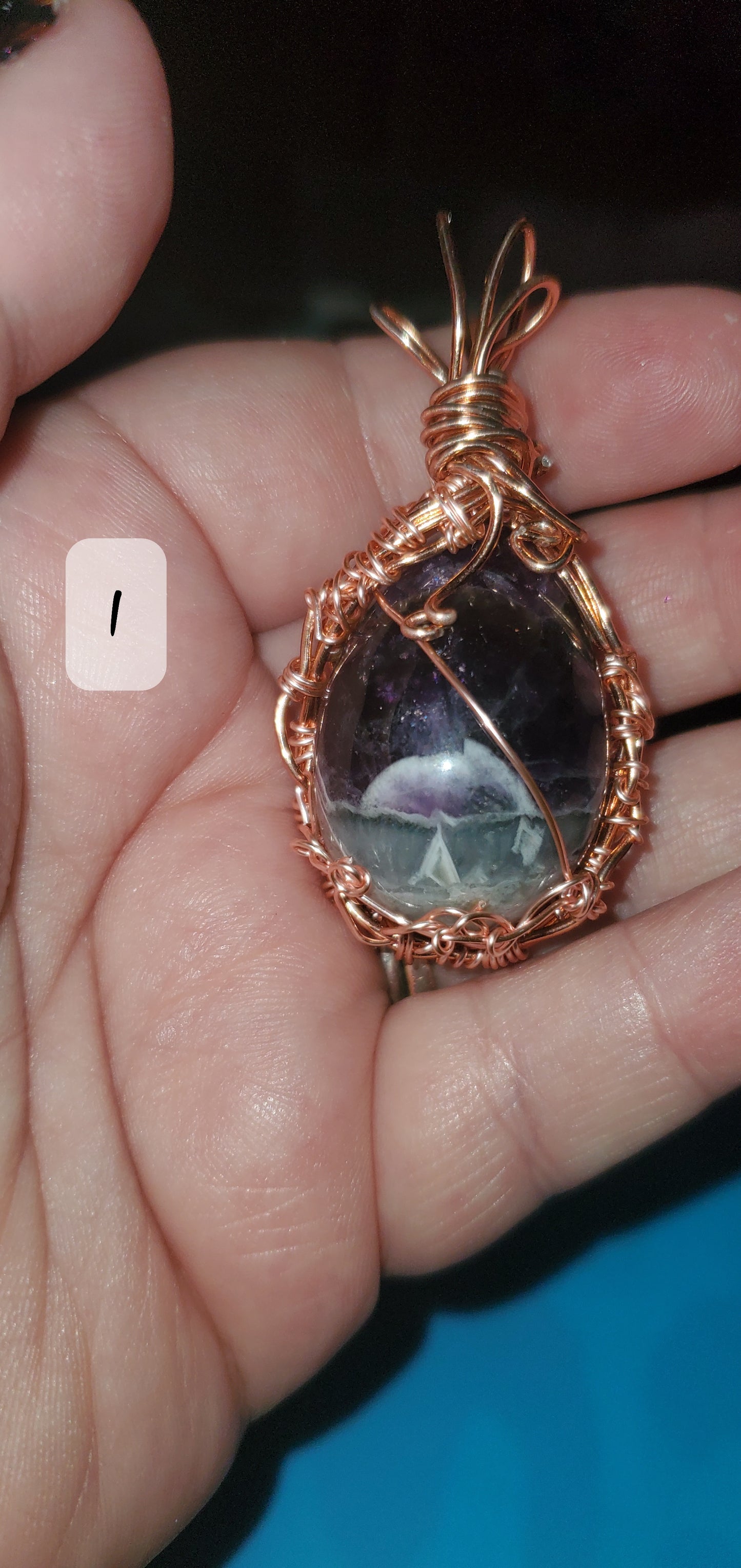 Dream amethyst natural short necklace