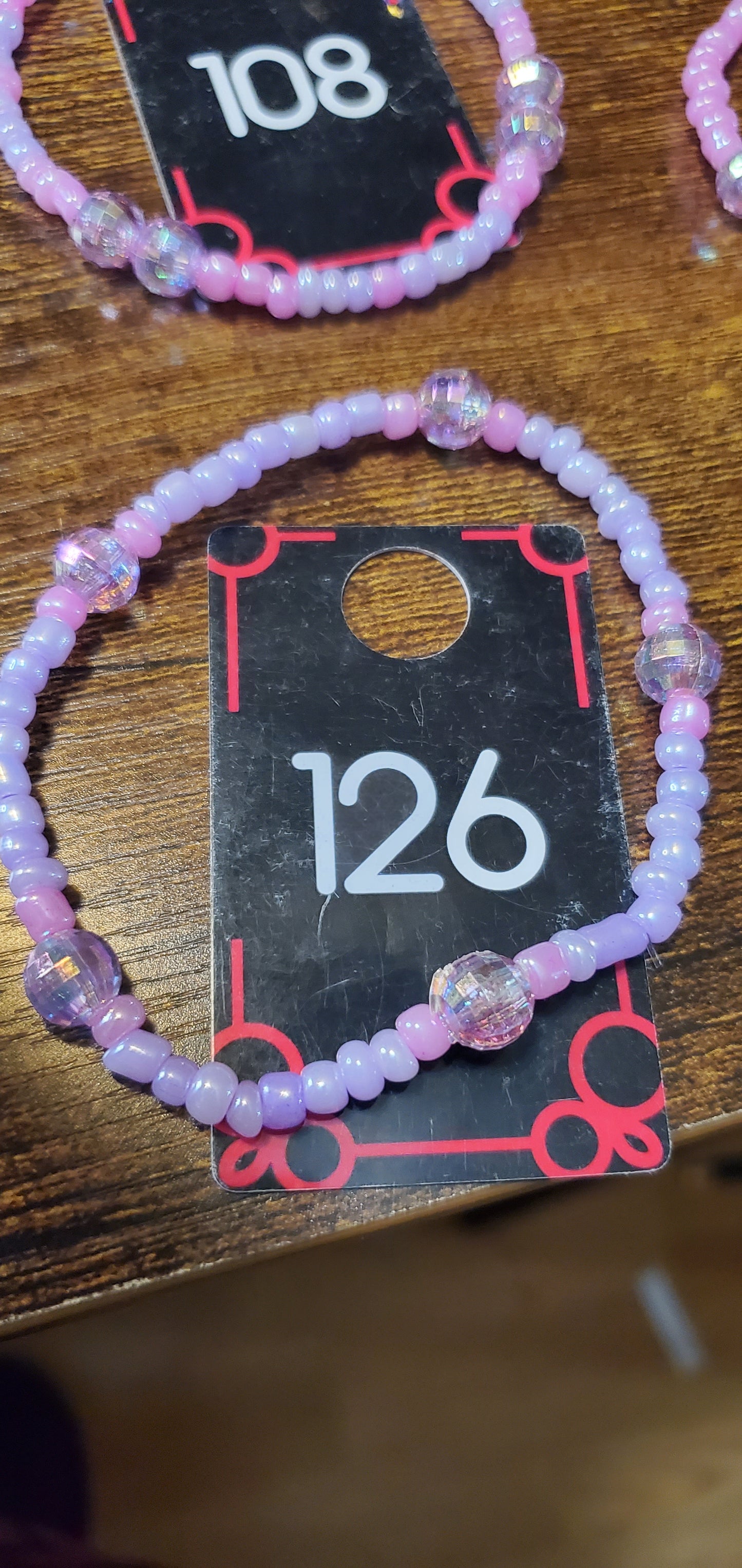 Pretty in pink bracelets iridescent handmade