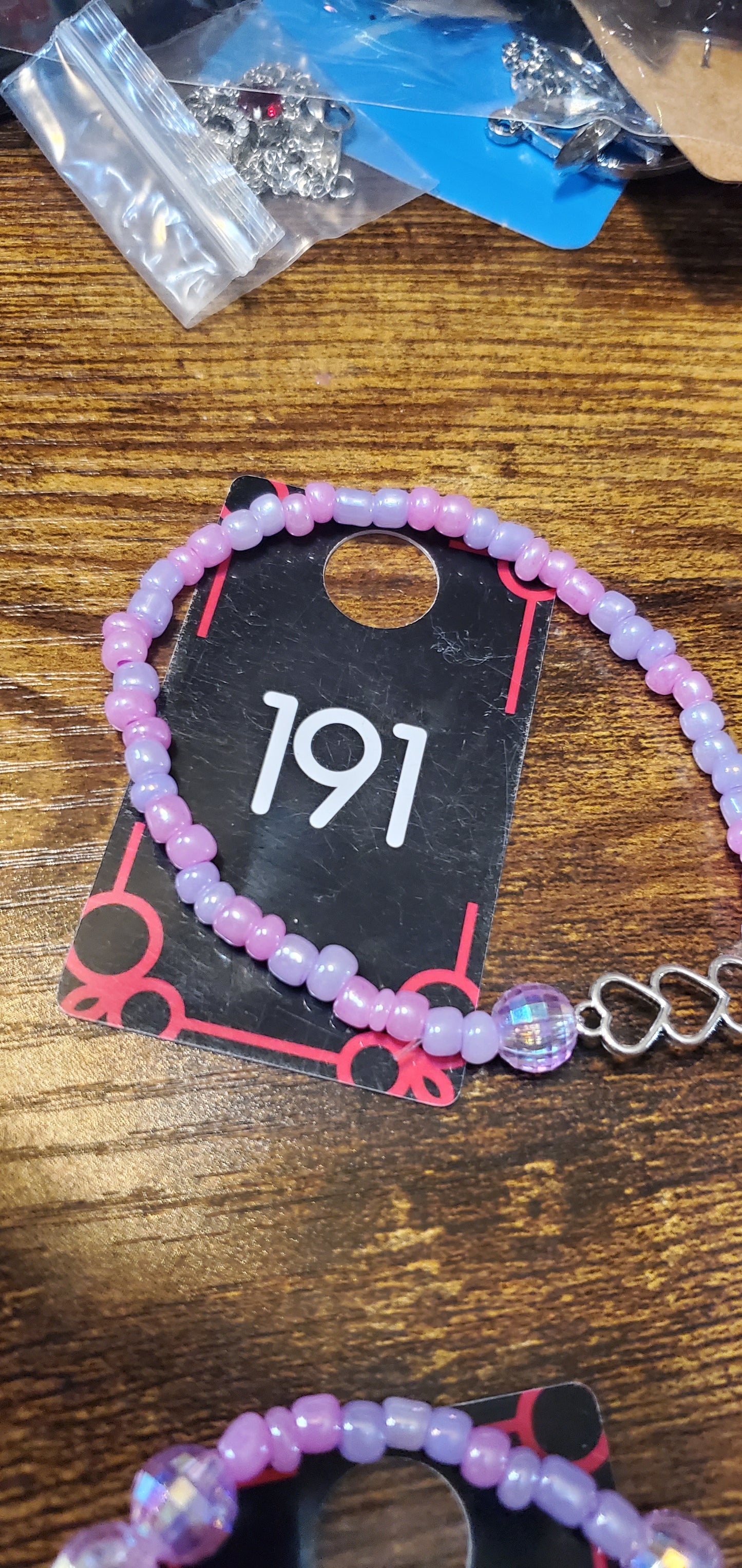 Pretty in pink bracelets iridescent handmade