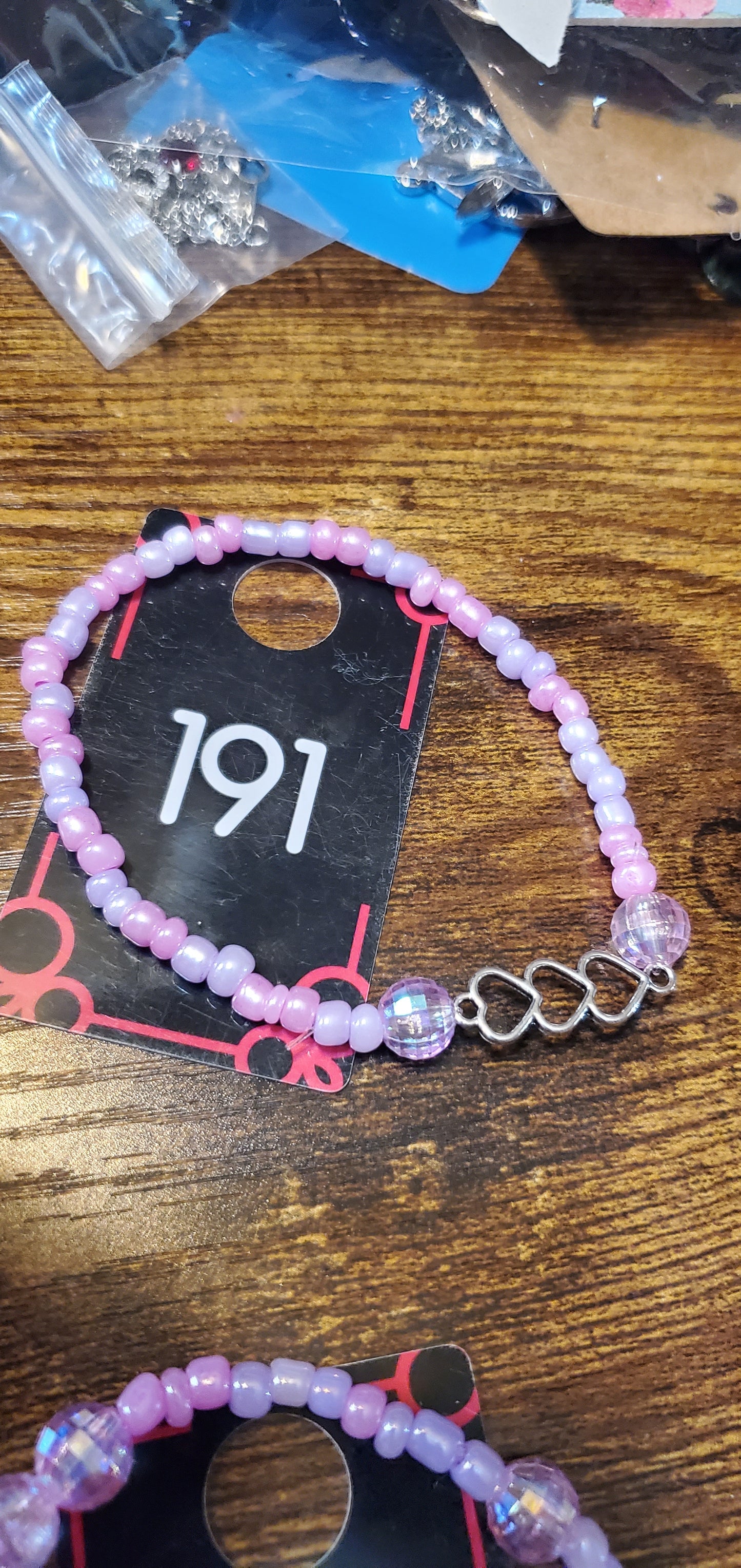 Pretty in pink bracelets iridescent handmade