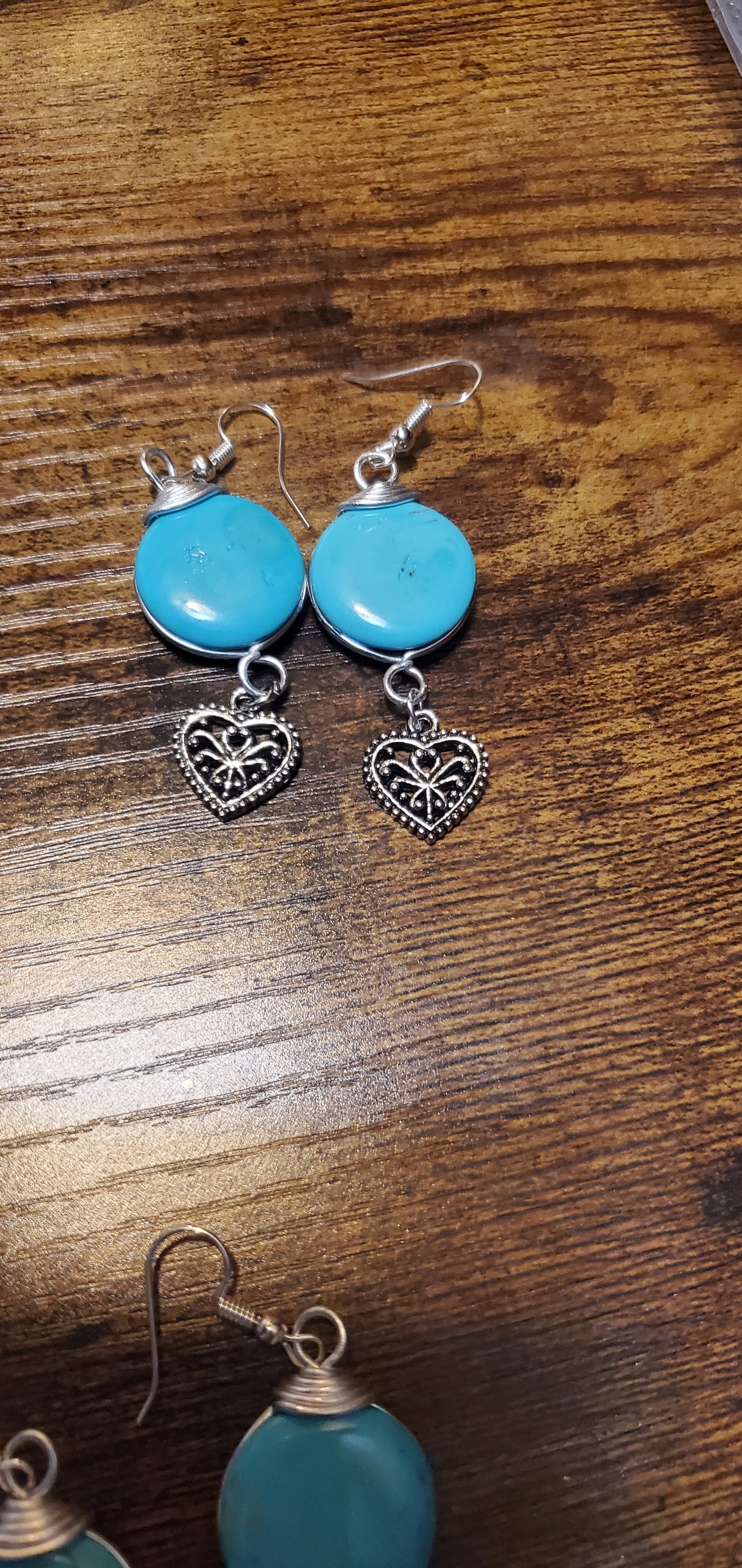 Turquoise stone earrings