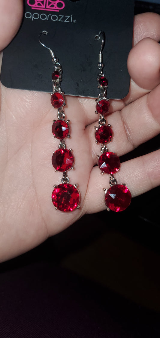 Beam red earrings papa