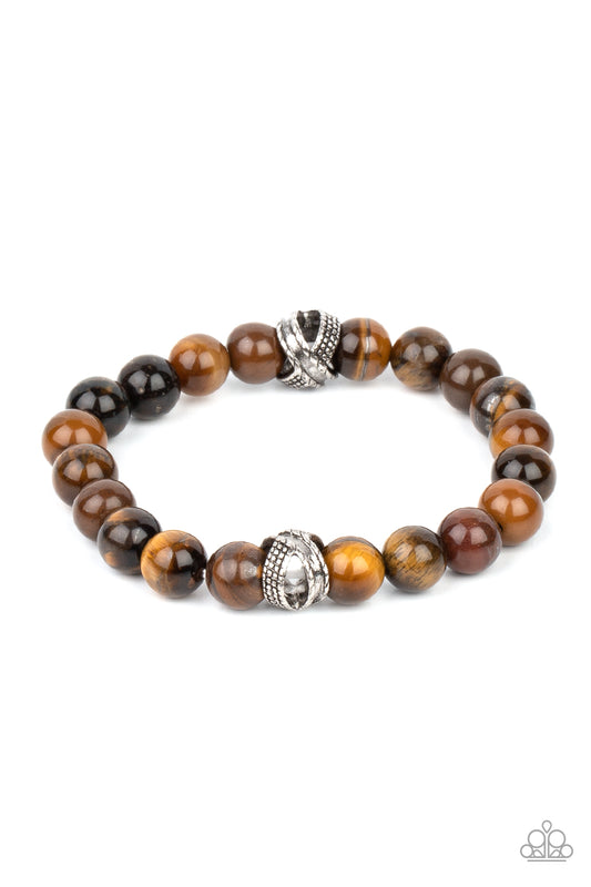 ZEN Commandments - Brown bracelet stone papa