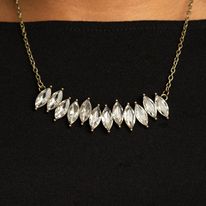 intensity brass short necklace set 110xx