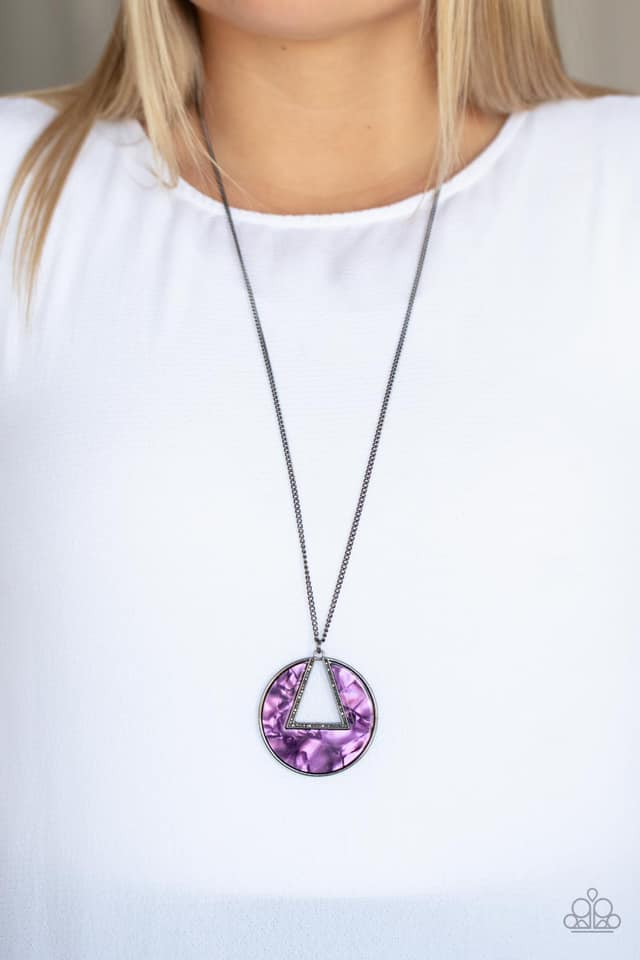 Chromatic Couture - Purple long necklace 216XX