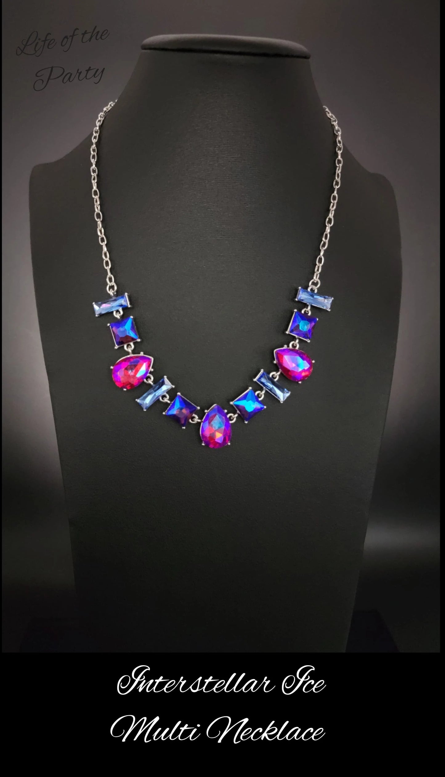 Interstellar ice pink short necklace oil papa set