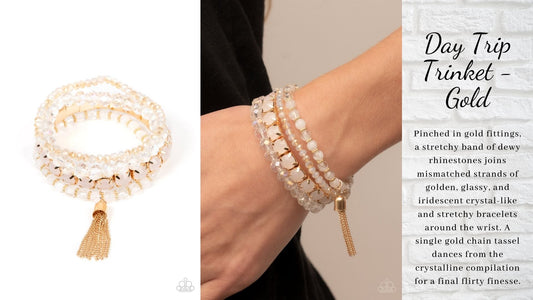 Day Trip Trinket - White gold bracelet