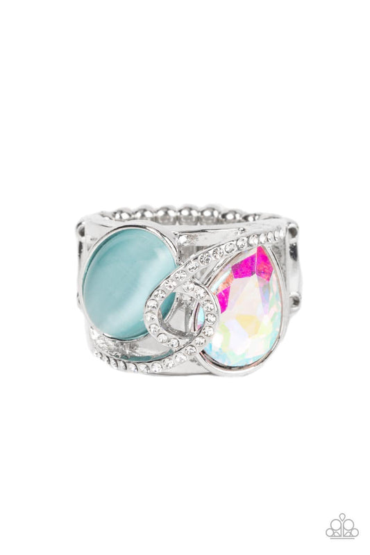 SELFIE-indulgence Blue iridescent ring 253XX papa