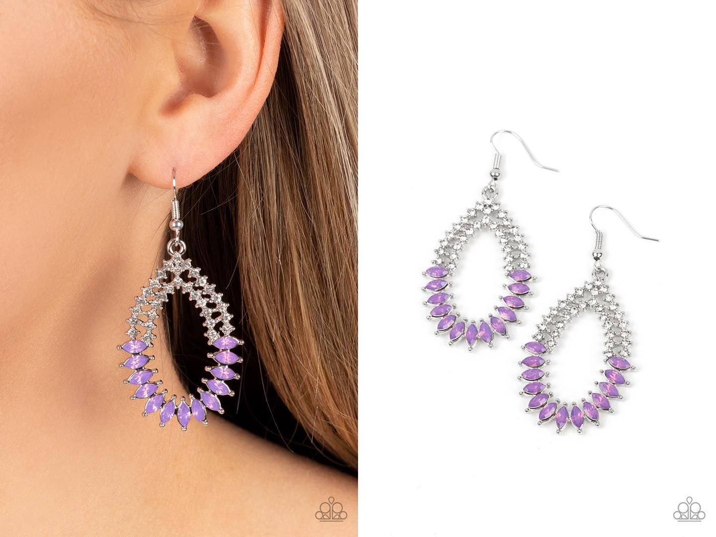 Lucid Luster - Purple earrings