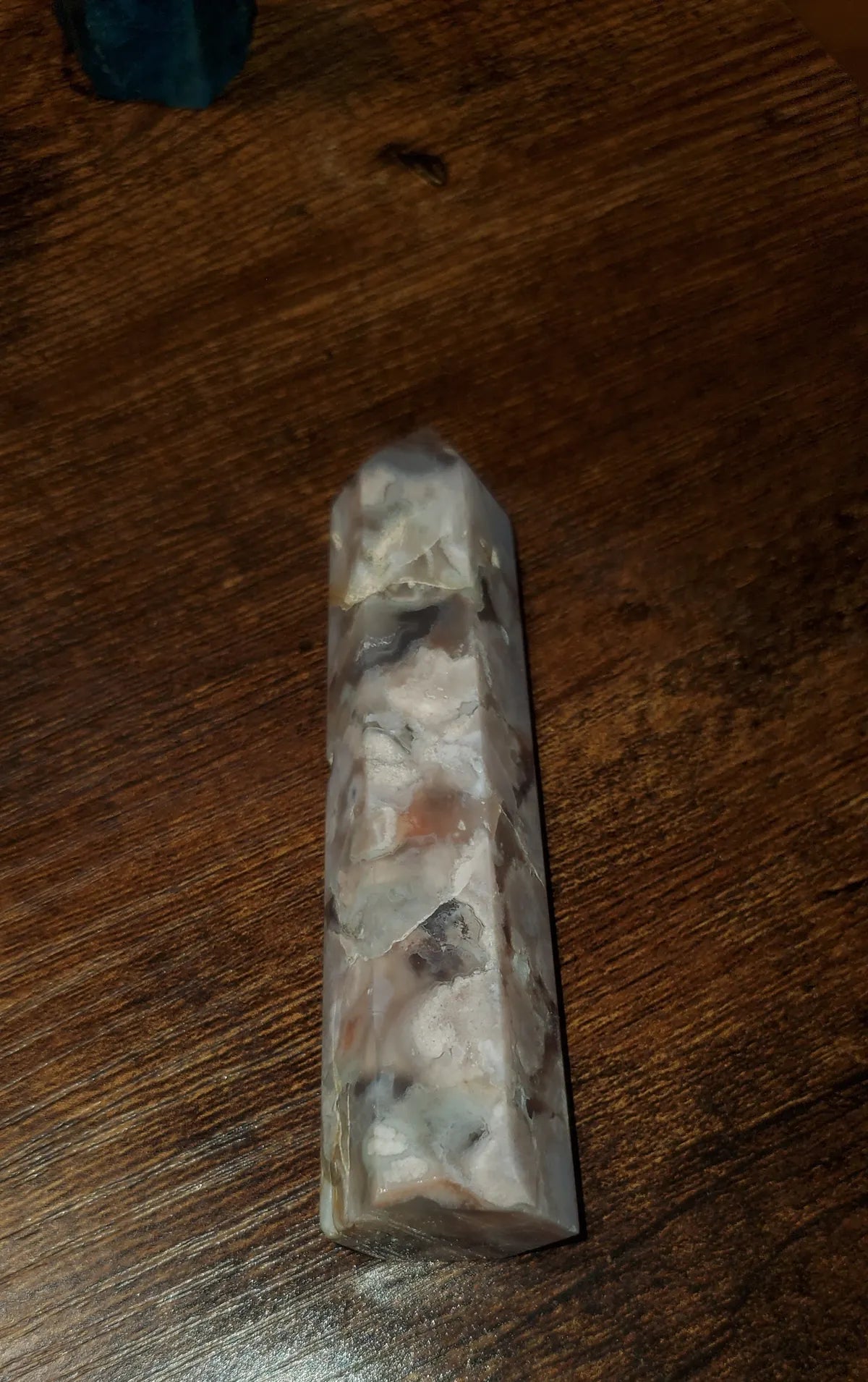 flower agate crystal 3.5