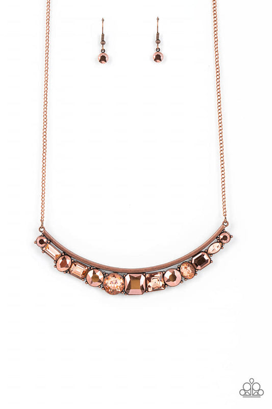 The Only SMOKE-SHOW in Town - Copper short necklace