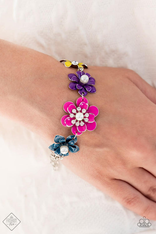 Flower Patch Fantasy - Multi bracelet necklace set