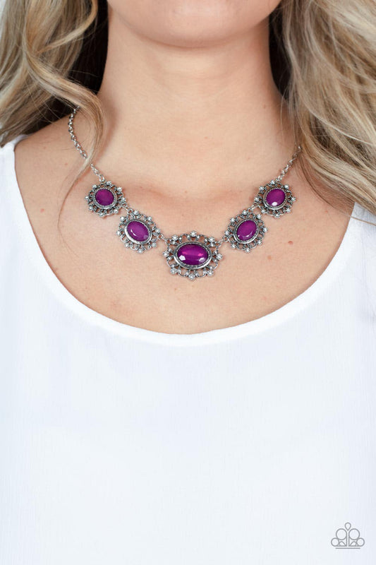 Meadow Wedding - Purple short necklace 278xx