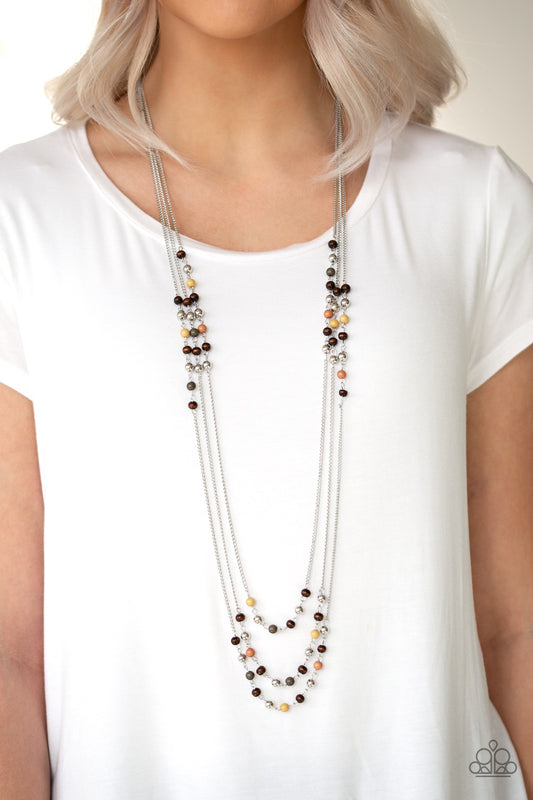 Seasonal Sensation - Multi long layered necklace