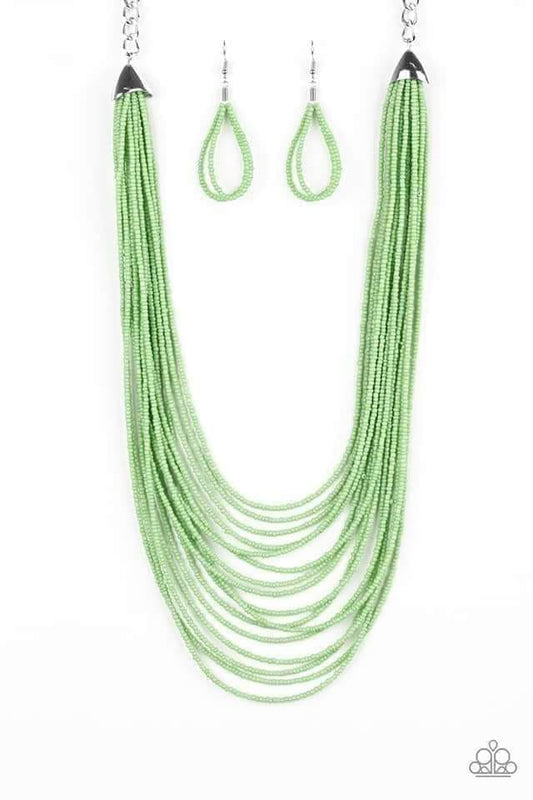 Peacefully Pacific seed bead necklaces