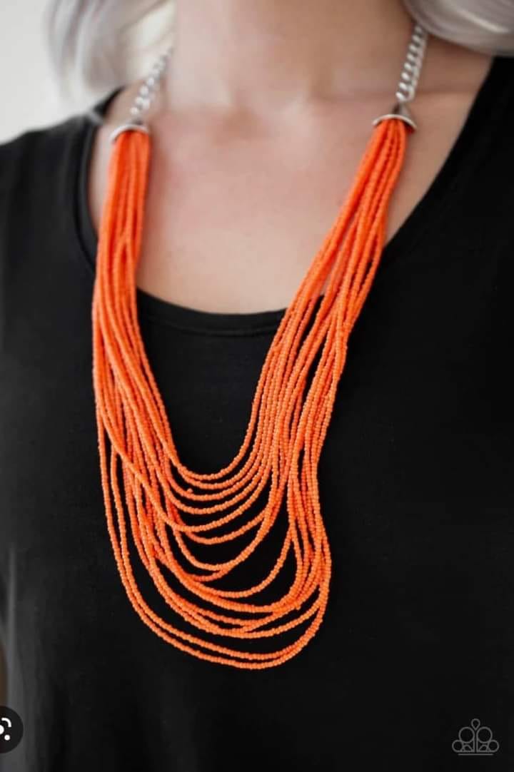 Peacefully Pacific seed bead necklaces