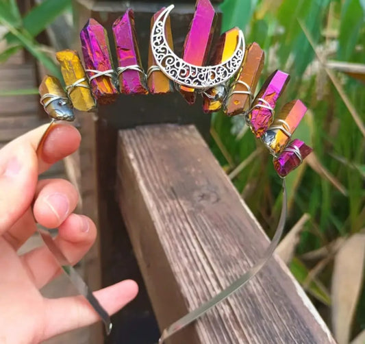 Dark Purple crown hair