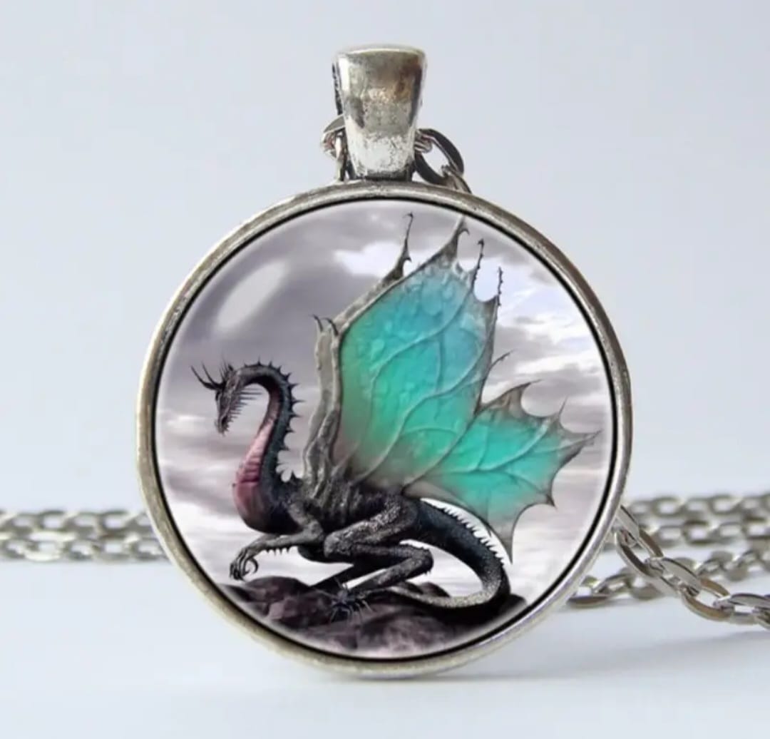 Dragon flair short necklace 3724