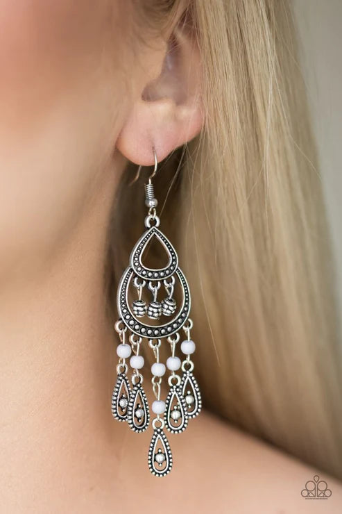 Eastern silver earrings