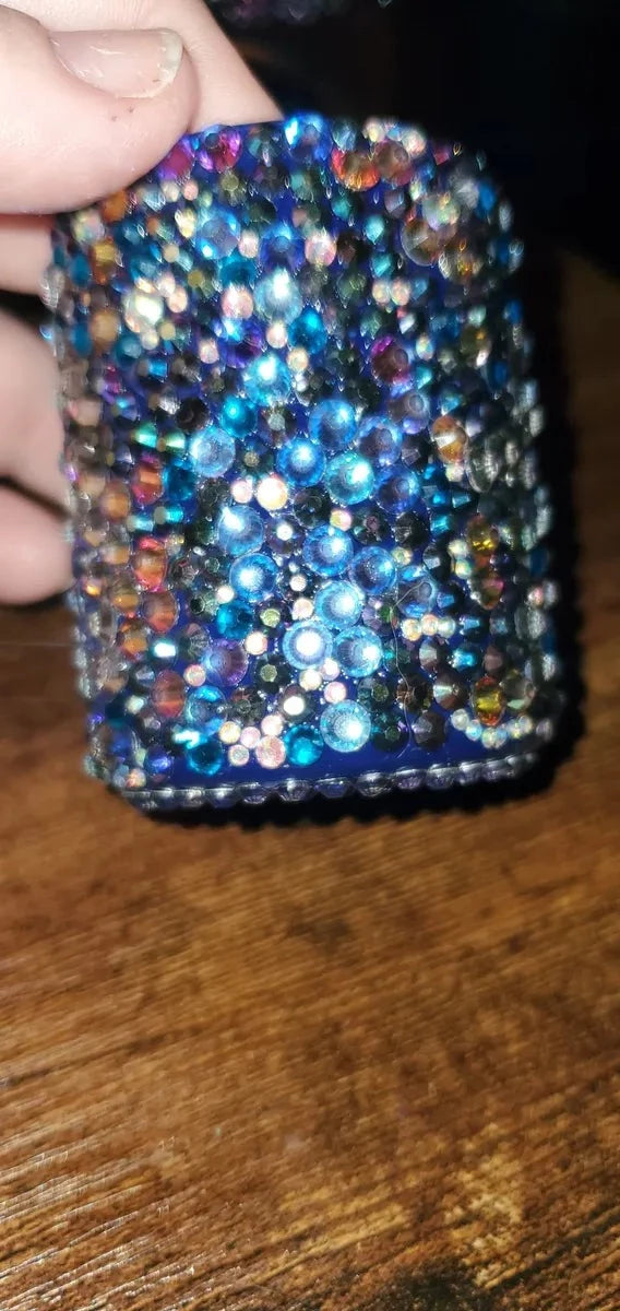 Glitter hot glass cups