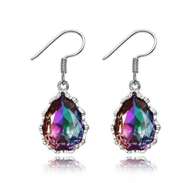 Tears oil earrings 4571