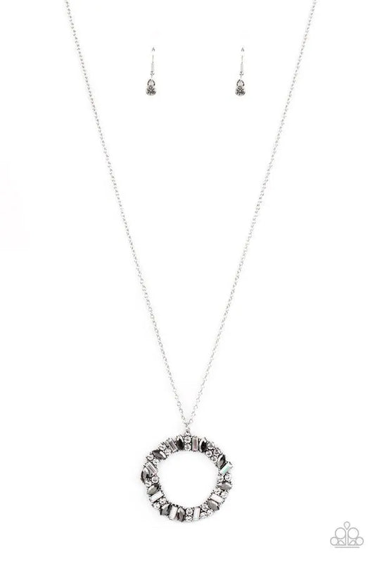 Wreathed In Wealth - Silver long necklace