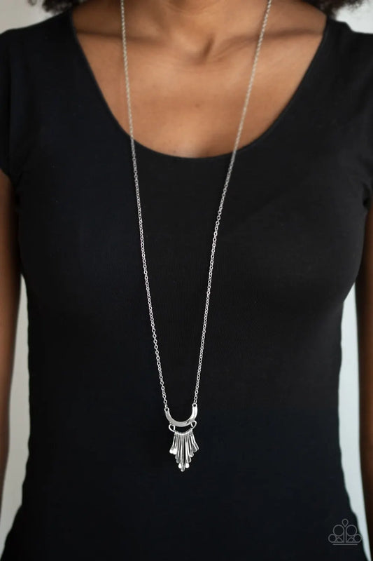 Trendsetting Trinket - Silver necklace long papa