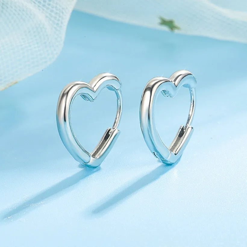 Heart Lever earrings hoops lever back