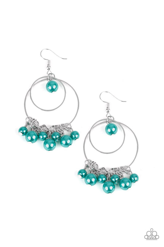 New york teal blue earrings