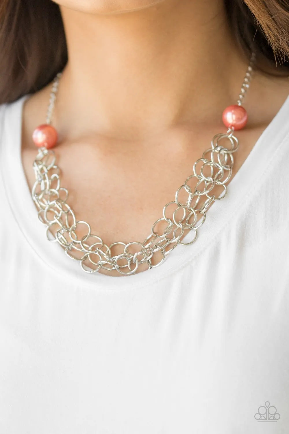 daring diva coral necklace short papa