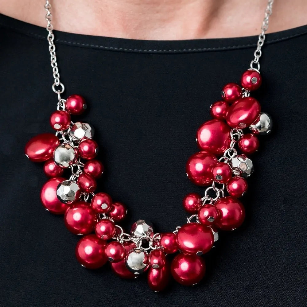 Battle of the Bombshells - Red. short necklace papa