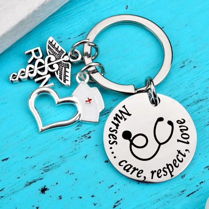 Bless a nurse keychain 9370