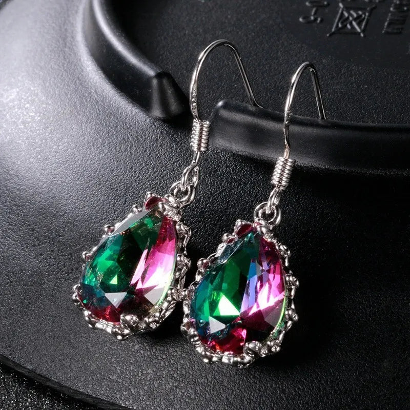 Tears oil earrings 4571