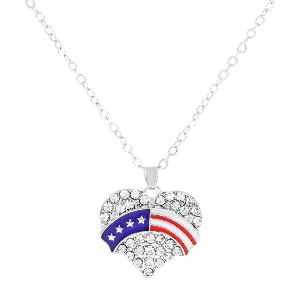 All American pride multicable short necklace usa