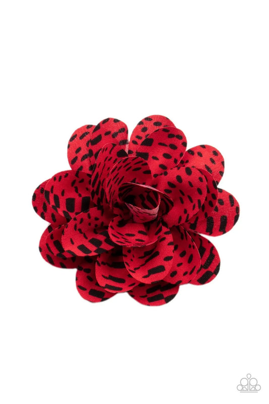 Patterned Paradise - Red clip papa