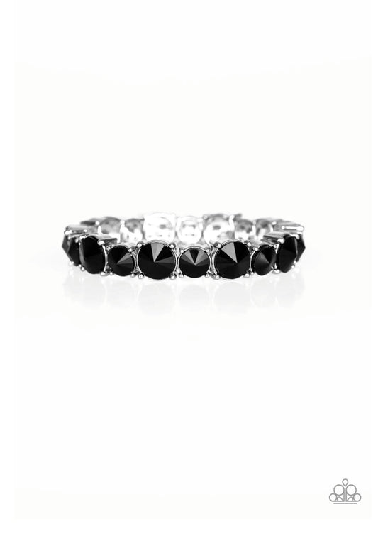 born to bedazzle black bracelet papa