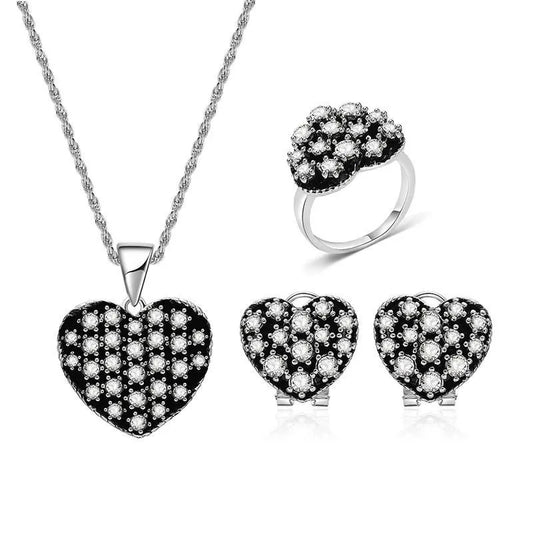 Blacken heart black set