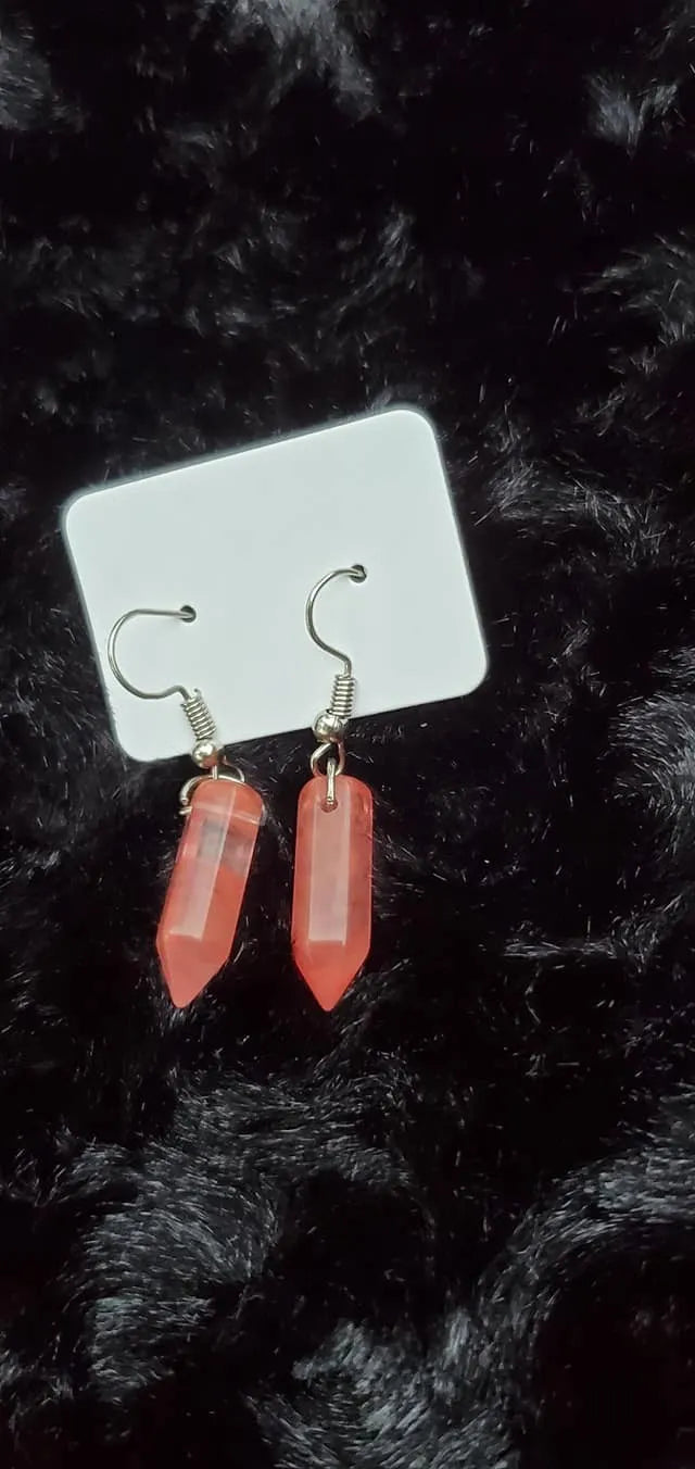 Strawberry Quartz earrings kks110