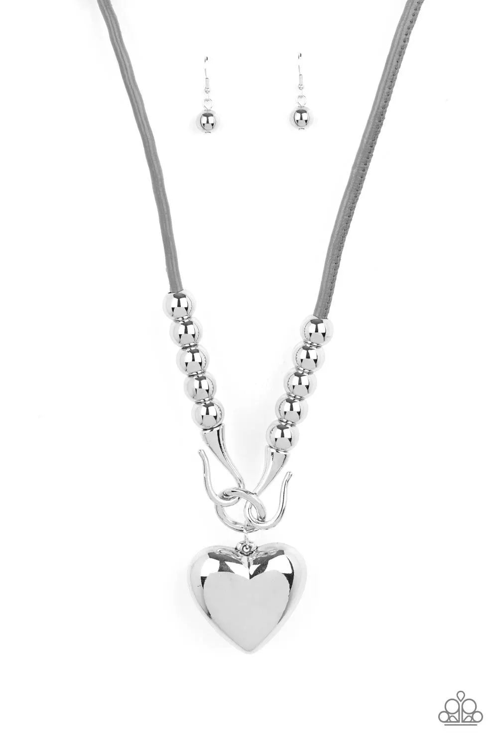 Forbidden Love - Silver long necklace papa