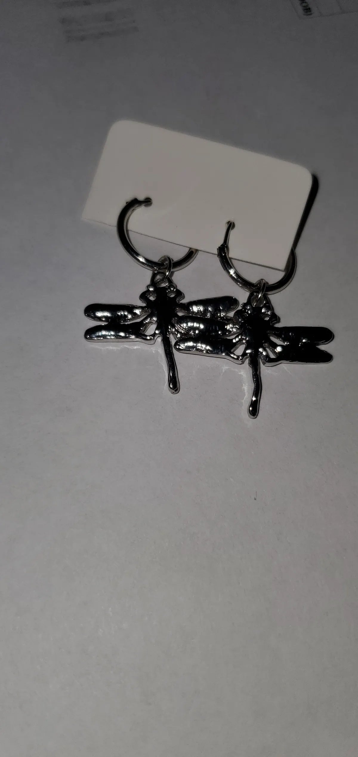 simple fly silver gold earrings 5577