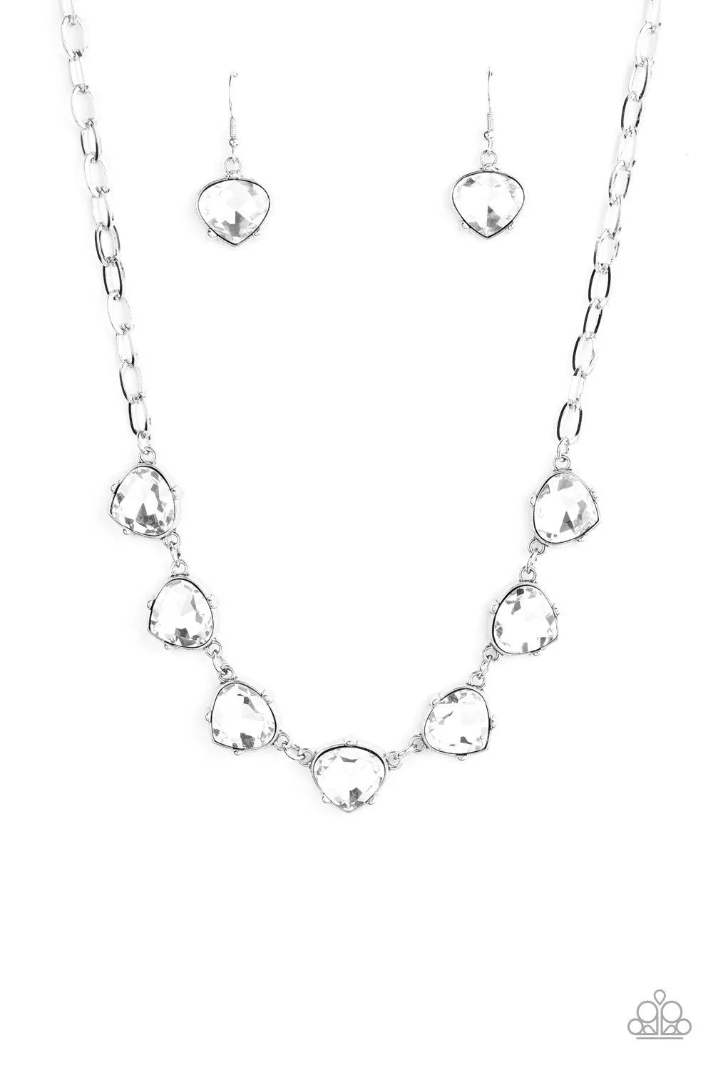 Star Quality Sparkle - White short necklace papa