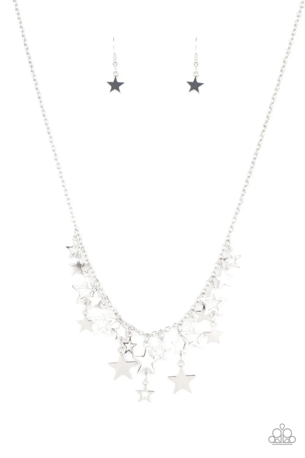 Stellar Stardom - Silver gold short necklace usa