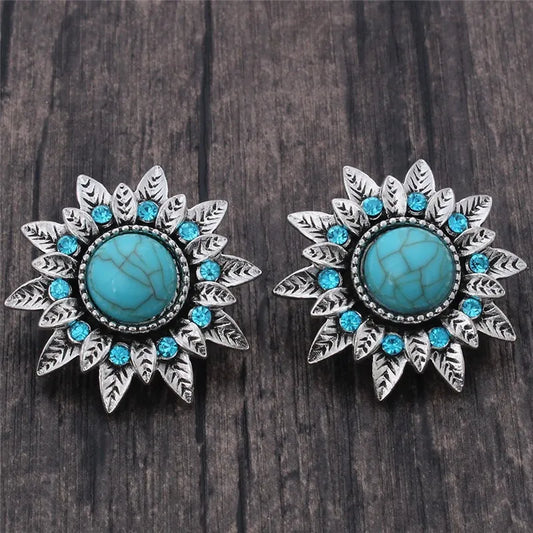 Turquois blue snaps 18 mm