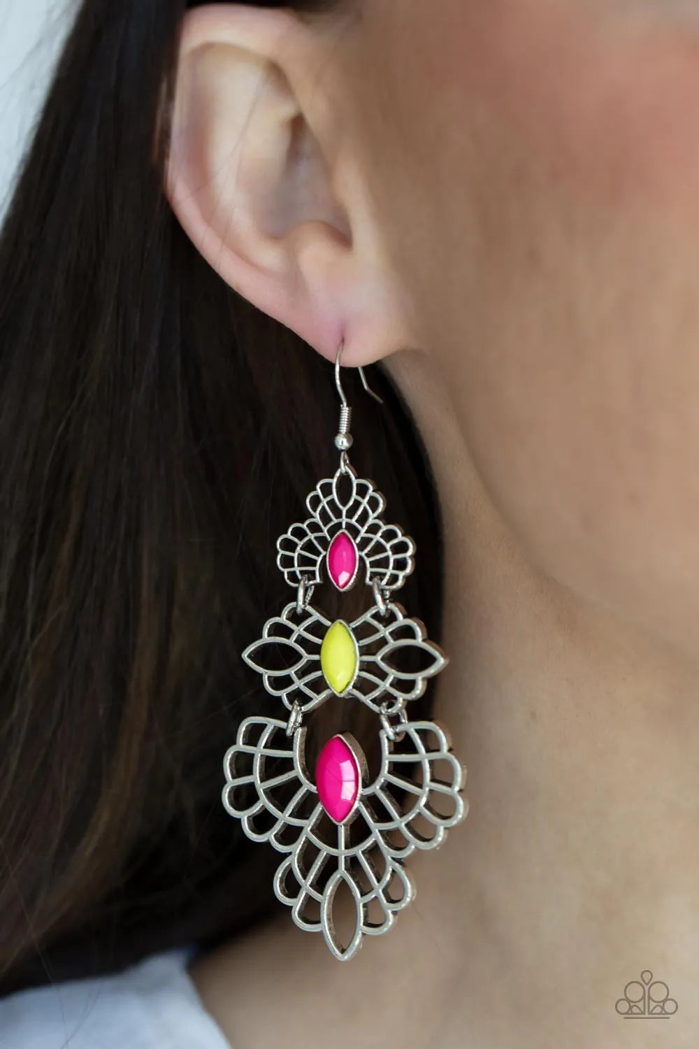 Flamboyant Frills - Multi earrings