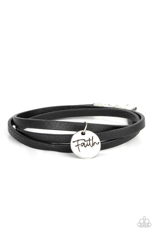 Wonderfully Worded - Black urban bracelet papa