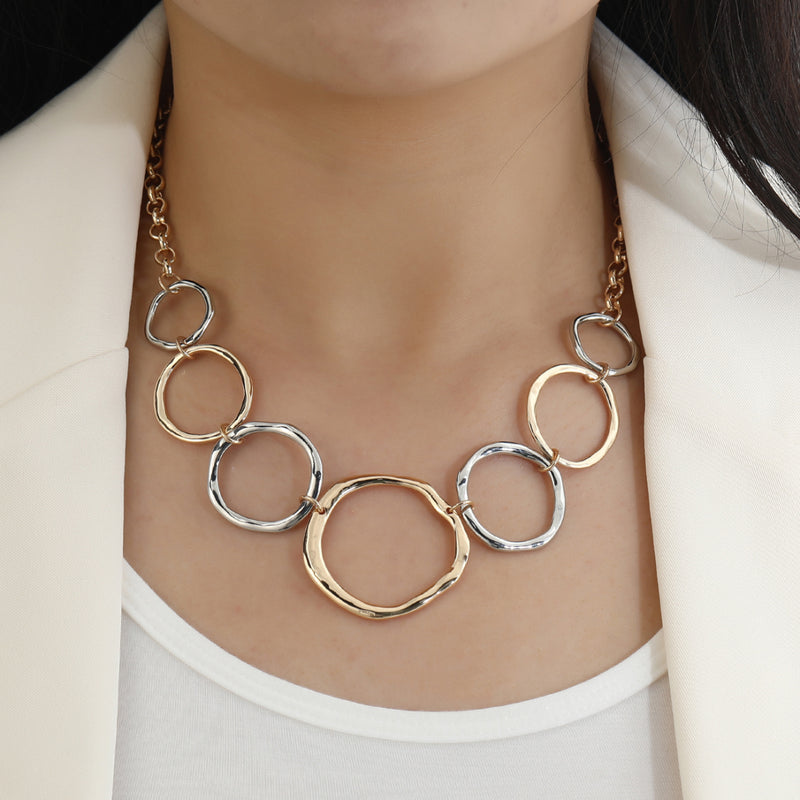 Circle of life multi short necklace