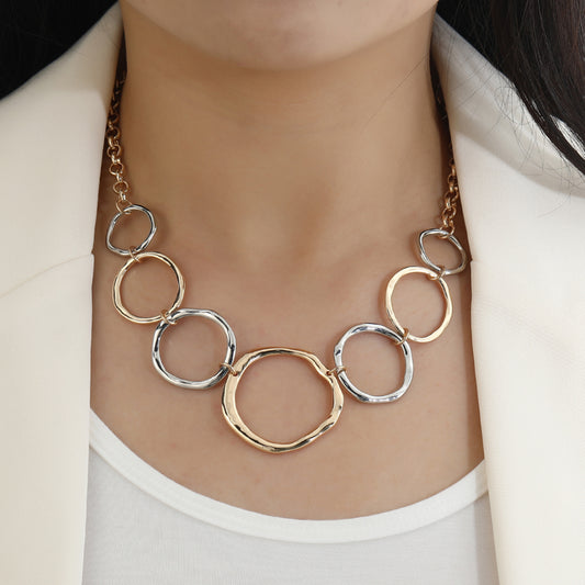 Circle of life multi short necklace