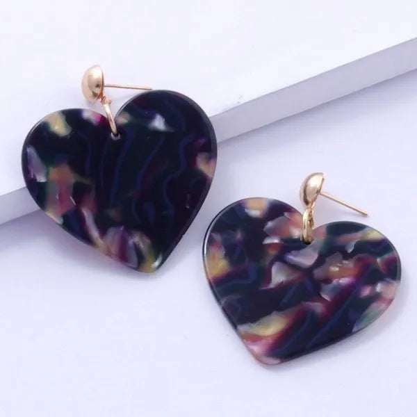 Heart of shellin gold ,earrings 3786453