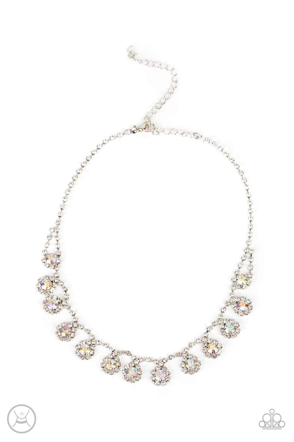 Princess Prominence - Multi short necklace iridescent
